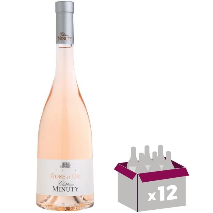 12X Château Minuty Rosé et Or 2015 Rosé 75cl AOC Côtes de Provence - Vin Rosé