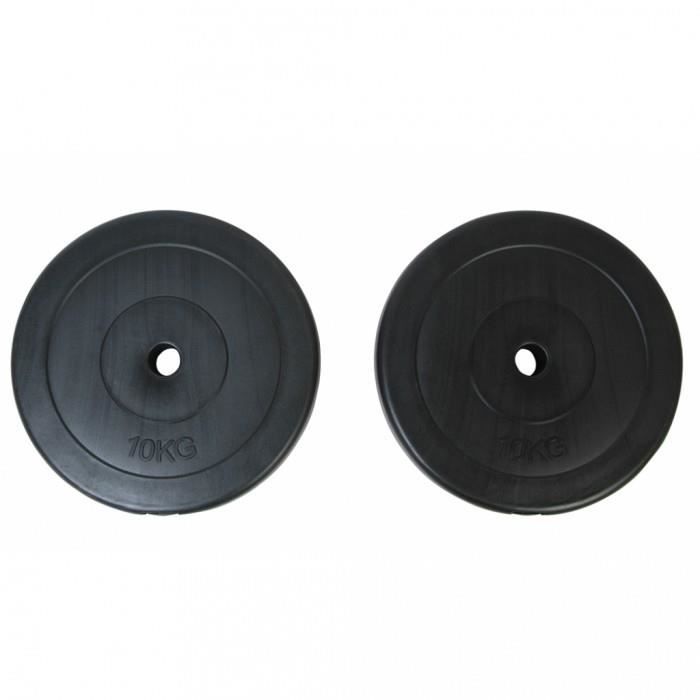 Poids libres Disque 10 kg (lot de 2)