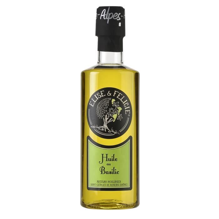 Huile Aromatisée au Basilic 350 ml – Elise & Félicie
