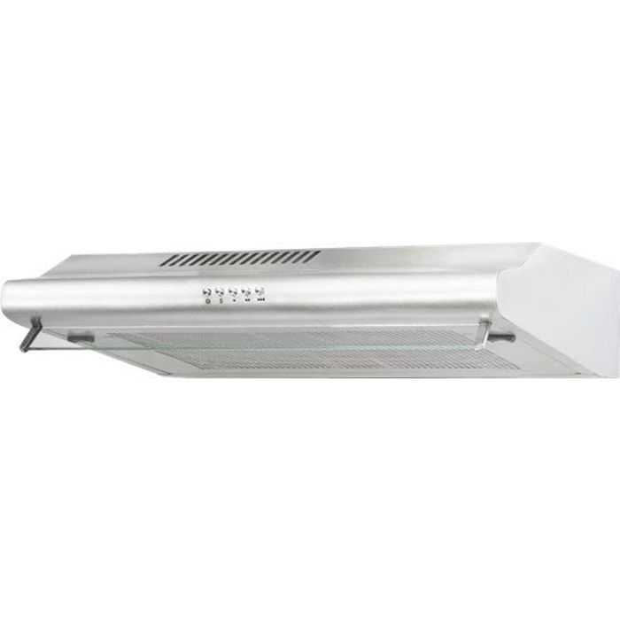 Exquisit UBH10-2 Hotte standard largeur : 59.5 cm profondeur : 50 cm evacuation & recyclage finition inox