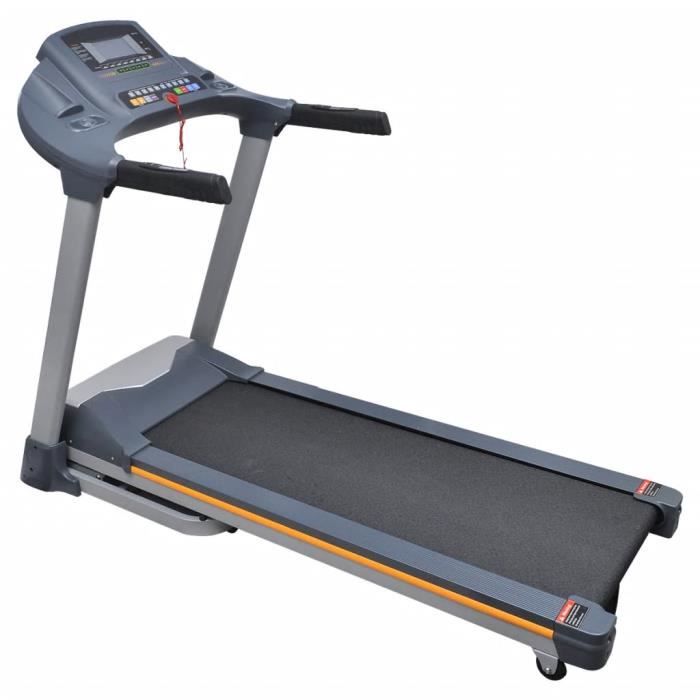 Tapis Roulant, Tapis de Course pliable - 22 km/h - 5,5'' écran LCD - moteur 3 CV - 99 programmes - 2 roues de transport