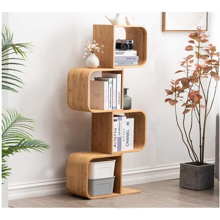 Bibliothèques NOUVEAUTY BAMBOO BOADHEFF RACK GRANDS CAPPILITE Table de chevet sur pied-Table d'appoint-partition Easy-Ass748