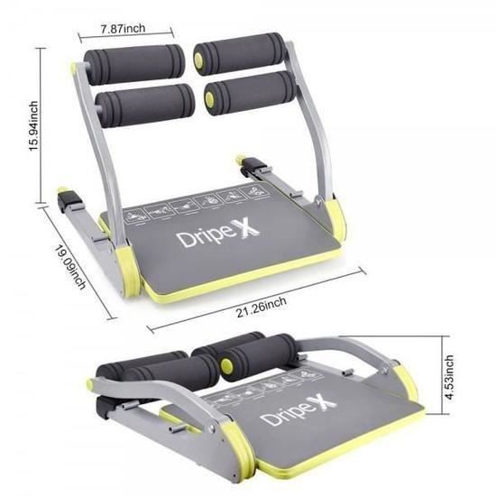6 en 1 AB Appareil Abdominaux Trimmer L'appareil de Fitness Entraînement Trainer Maison Gym Equipement Machine