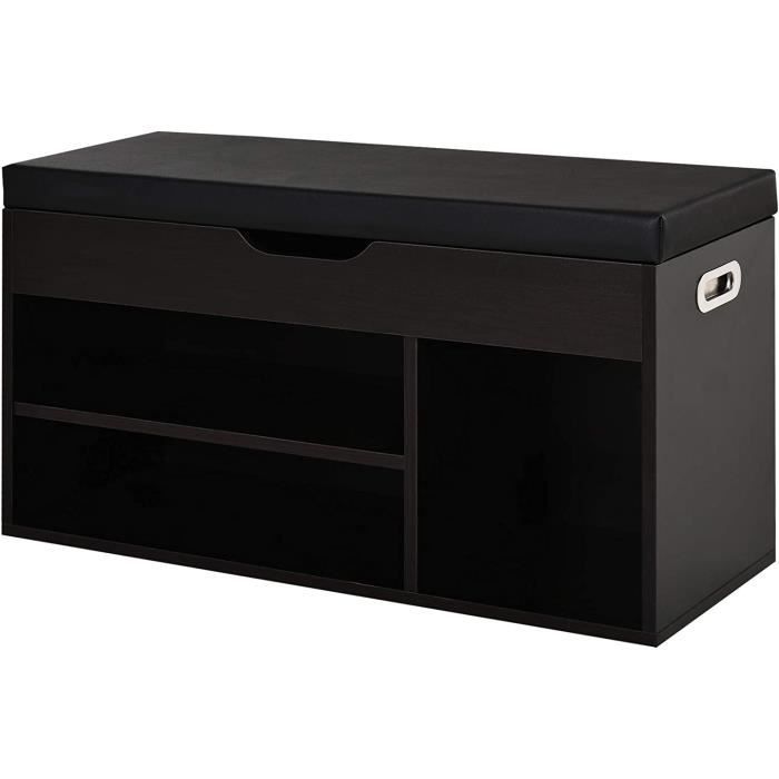 CHAUSSURES POUR DRESSING M Meuble Chaussures Banc agrave Chaussures 2 Niveaux Rangement Niche Coffre inteacutegreacute avec Cou34