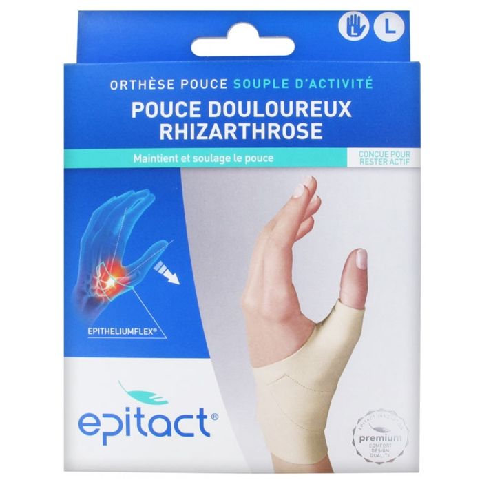 Epitact Orthèse Proprioceptive Souple Pouce Douloureux Main Gauche