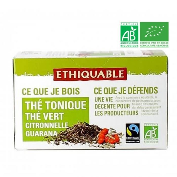 Thé tonique guarana bio - 36g