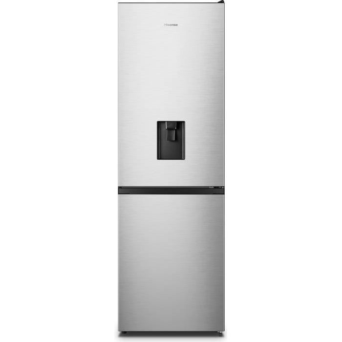 Réfrigérateur combiné HISENSE - FCN300WFC - 2 portes - 304 L - l59 x L60 x H186cm - Gris