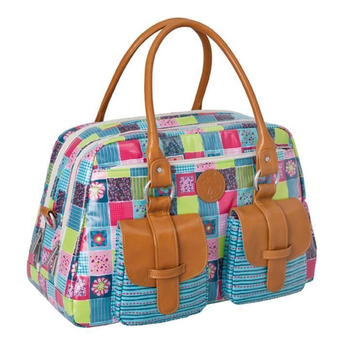 Lassig sac à langer vintage metro bag Flower Qu...