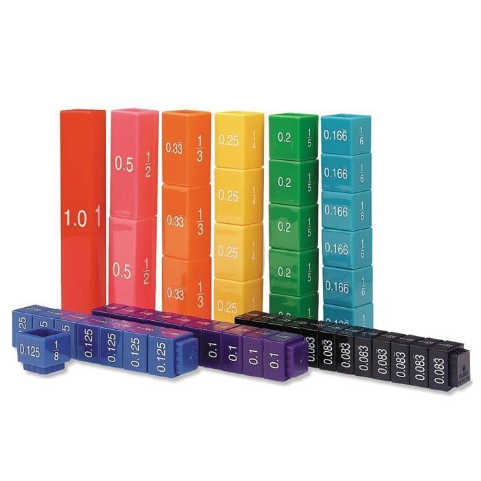 Learning Resources M Kit d'Équivalence de Cubes Fraction Tower - LSP2509-UKM