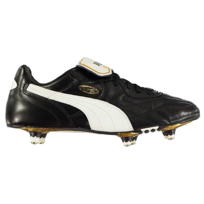 Puma Chaussures De Foot Sol Mou Pour Hommes Noir/Blanc