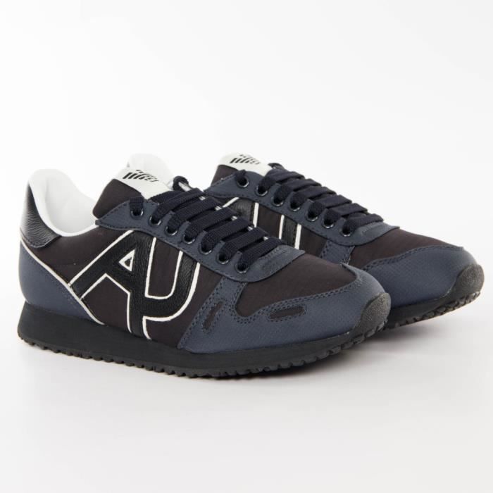 Basket Armani Jeans Nero Noir Homme