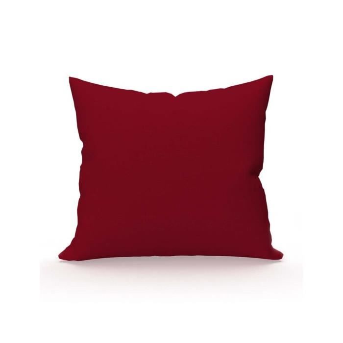 Taie d'oreiller ATMO UNI rouge