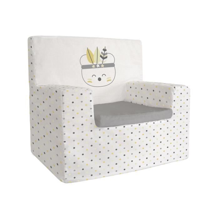 TANUKI- Le fauteuil Tanuki -INDIAN- permet à votre enfant d'avoir son premier canapé. Fabriqué en Espagne.