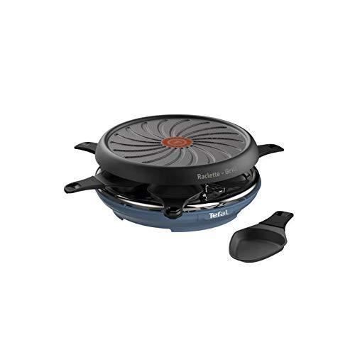 TEFAL Raclette Colormania 2-en-1 Appareil à Raclette et Grill Revêtement Antiadhésif Easy Plus 6 Coupelles Compatible Lave-Vaisselle