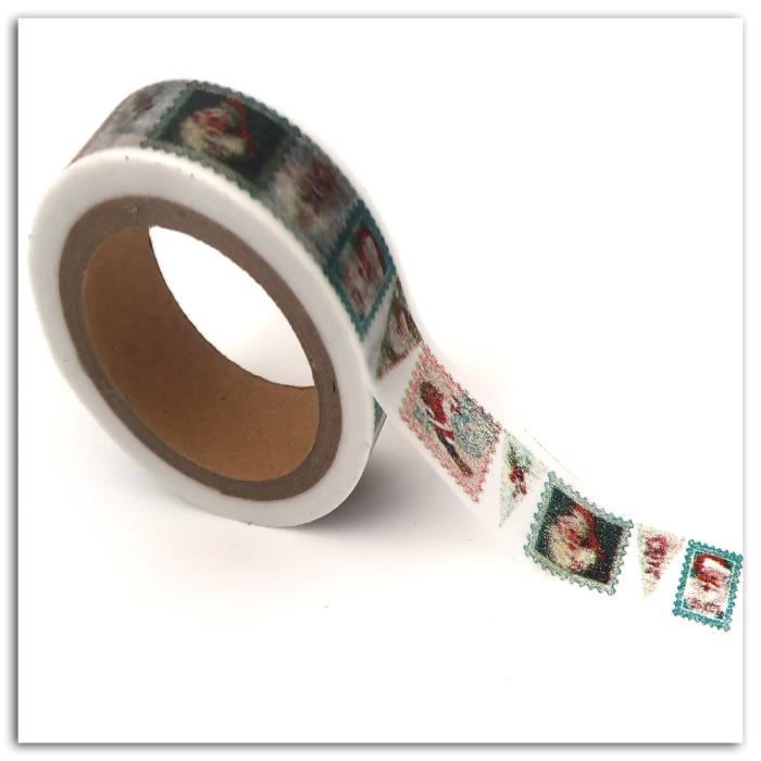 TOGA Rouleau de Masking Tape - Motif Dear Santa - 10 m