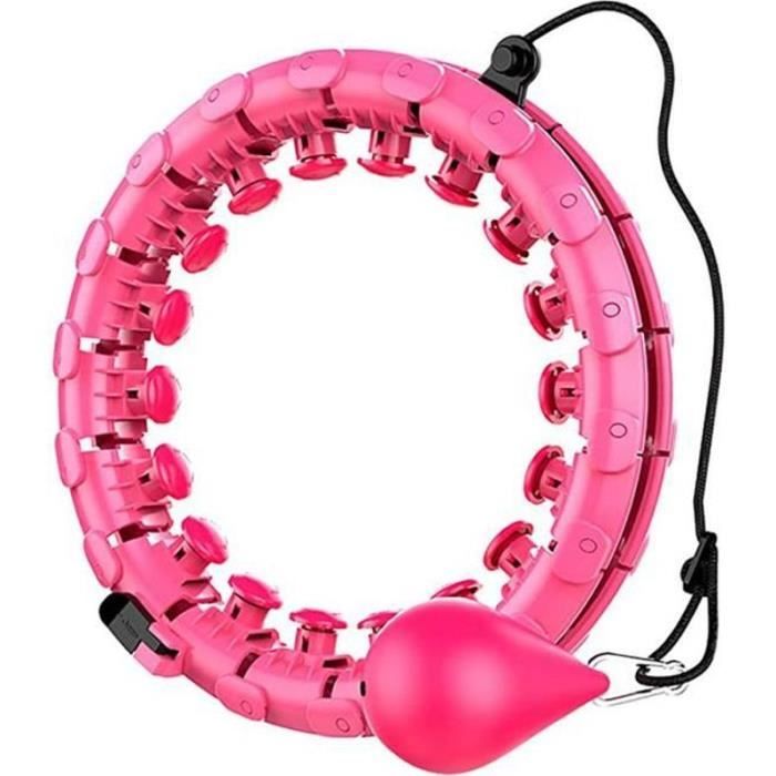 YF35962-Hula Hoops Fitness, Cerceau de Fitness Réglable et Détachable, 24 Nœuds Fitness, Adapté au Fitness-Gymnastique-Activités