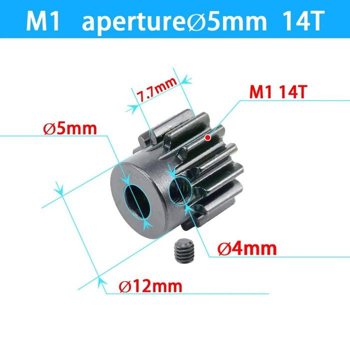 Zerone Pignon de moteur RC 3 pièces RC 3.175mm 48DP 19T pignon en acier ensemble pour 1/10 RC Zerone Pignon de moteur RC 3 pièces RC 3.175mm 48DP 19T pignon en acier ensemble pour 1/10 RC
