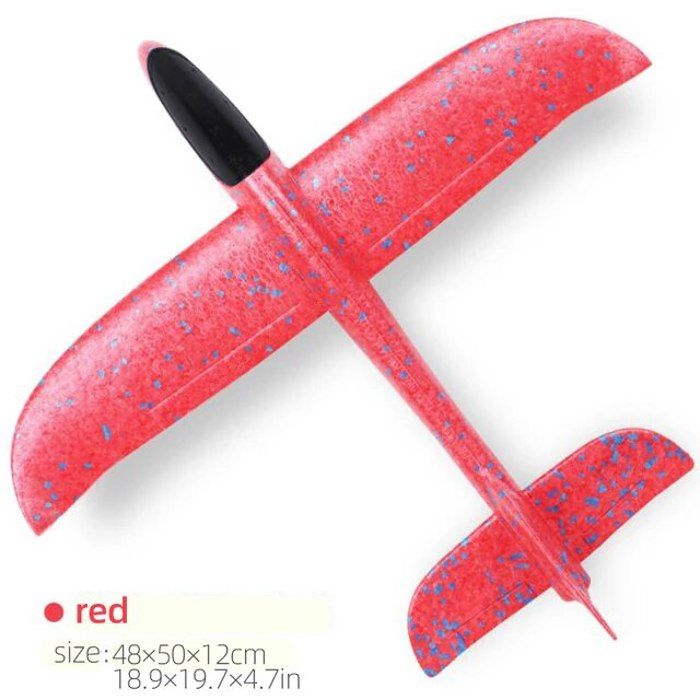 STOBOK Dora – Lot De 2 Avions En Mousse Avec LED – Planeurs Lumineux Pour Enfants – Activité Extérieure, Fêtes, Anniversaires – Longueur 42 Cm, Envergure 43,4 Cm – Autonomie LED 12h