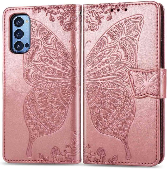 MRSTER Custodia per Oppo Reno4 PRO 5G, Custodia in Pelle Oppo Reno4 PRO 5G, Custodia Flip Premium Protettiva Portafoglio PU Pelle Case Cover per Oppo Reno 4 PRO 5G. BF Bear