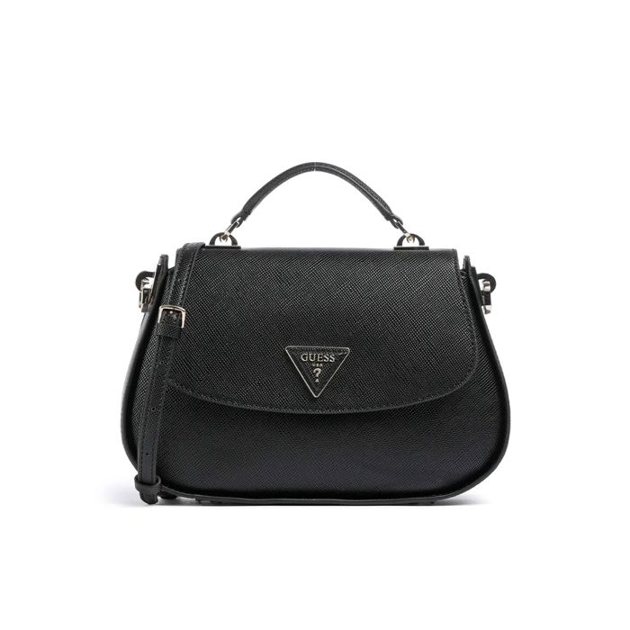 GUESS Sac à main noir pour femme Eco Gloriana Girlfriend Satchel