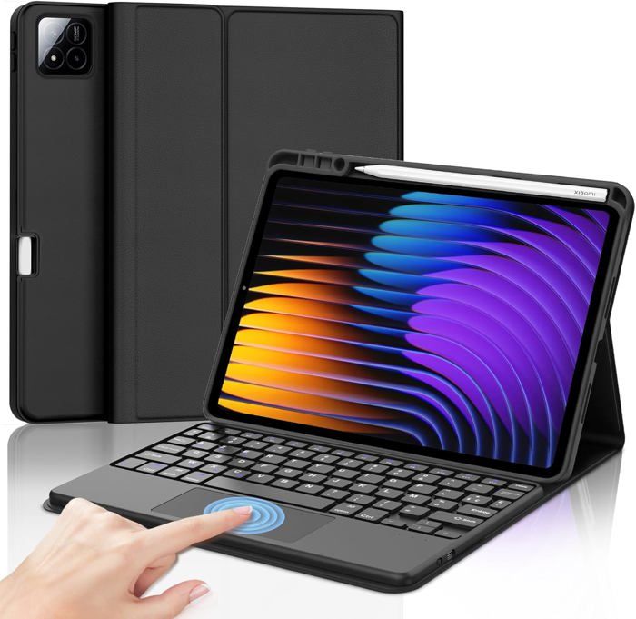 Coque Clavier - 040PARTS - Xiaomi Pad 7/7 Pro - AZERTY Français - Bluetooth - Trackpad Intégré