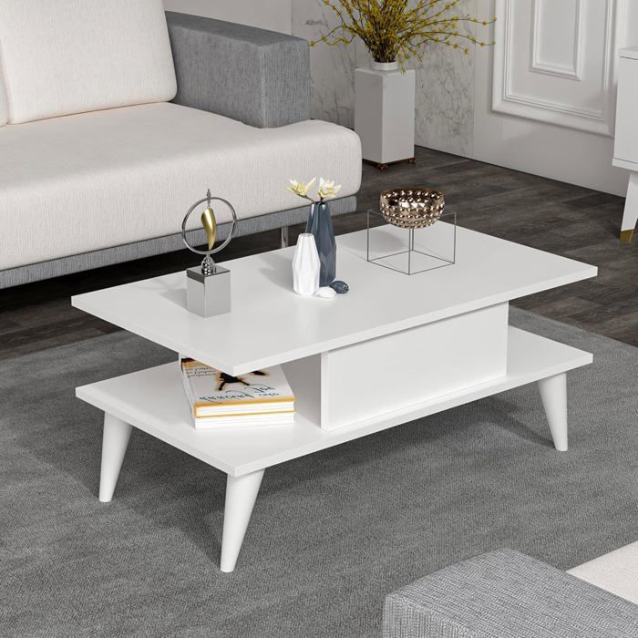 Table Basse Design Rectangulaire Pour Salon Avec Surface De Rangement Table Basse Design Rectangulaire Pour Salon Avec Surface De Rangement
