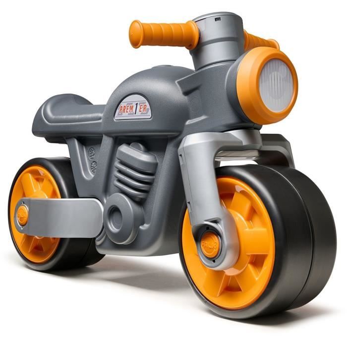 Draisienne Moto Premier - FALK - Avec roues silencieuses - Gris - 75% Plastique Recyclé - 100% Fabriqué en France - Dès 12 mois