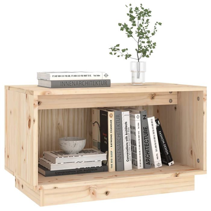 Armoire TV/Table TV/Meuble HIFI GKK 60x35x35 cm Bois de pin massif @179