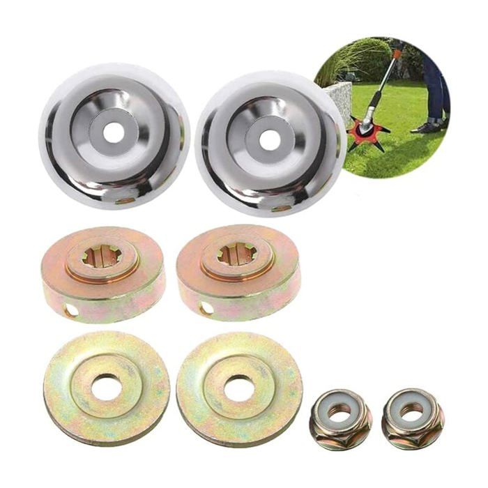 8PCS Tête de Débroussailleuse Universelle Accessoires ，Ecrous de Fixation Tête de Coupe Bordure pour Débroussailleuse Stihl