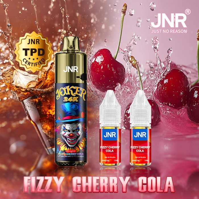 JNR - 24K - Pack Cigarette Electronique Fizzy Cherry Cola + 2 flacon de 10 ml -Joker - Cdiscount Au quotidien JNR - 24K - Pack Cigarette Electronique Fizzy Cherry Cola + 2 flacon de 10 ml -Joker - Cdiscount Au quotidien