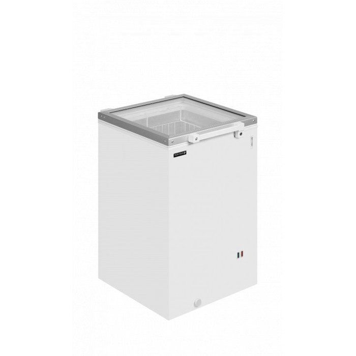 Congélateur 1 porte vitrée battante 115 Litres blanc sur roulettes 80 W 220 V - MONO - Tefcold