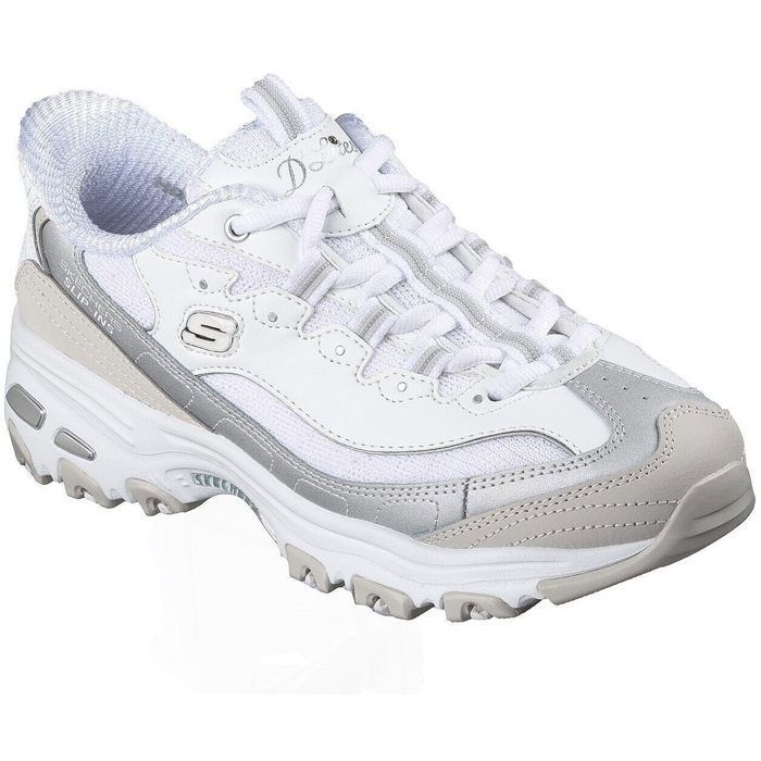 Skechers Baskets Skechers D Lites-smooth Nostalgia Blanc Femme