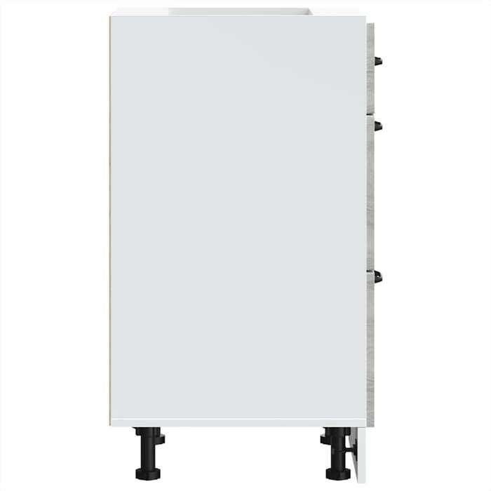 Moderne Placard de cuisine Lucca SWEETY Meuble bas de cuisine sonoma gris bois ingénierie 40x46x81.5 cm BB1007