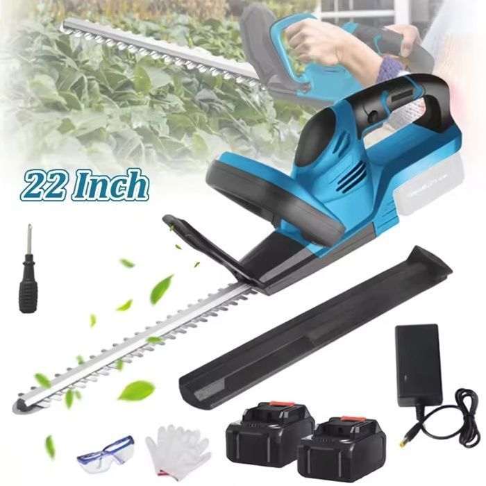 Taille-haies électrique Sans Fil + Batterie 2Ah + Chargeur - BLACK