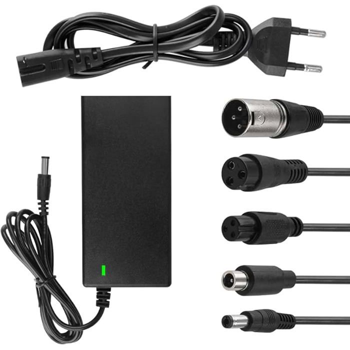 AYKNINGD Chargeur Trottinette électrique 29,4V 2A – Compatible 24V-25,9V, Pour Vélo, Scooter, Hoverboard