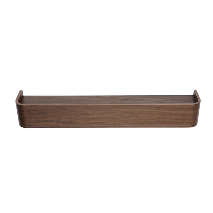 Miliboo - Etagère murale bois foncé noyer L90 cm HOPE