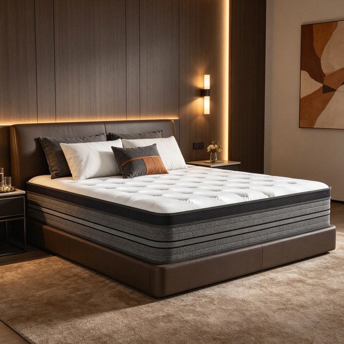 Matelas 140x200 cm en Mémoire de Forme Mi-Ferme Épais 32cm Indépendant Couchage Soutien Optimal Haute Résilience Respirant