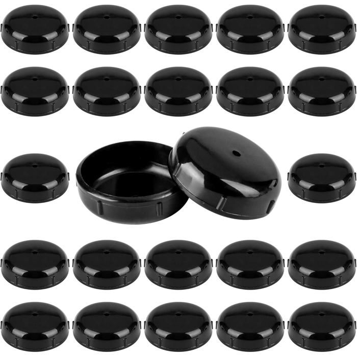 Embouts De Pieds 3 8cm Pour Meubles De Terrasse En Fer Forgé 24 Pièces Protecteur De Sol Noir