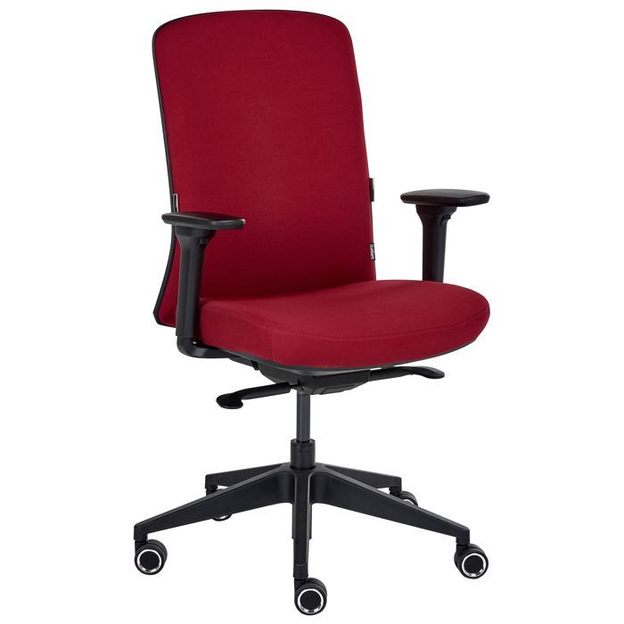Chaise de bureau KAMILON Tissu Rouge foncé Chaise de bureau KAMILON Tissu Rouge foncé