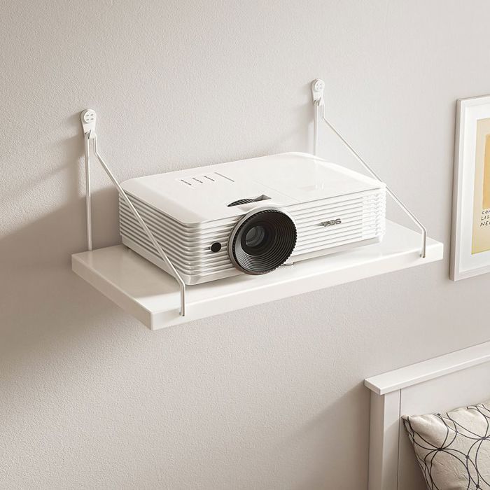 Étagère murale projecteur sans perçage - pour chevet salon home cinéma - rangement