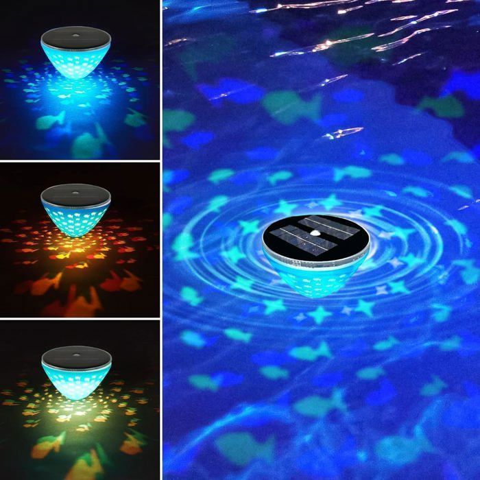 Accessoire Piscine Lumiere Solaire Lampe Piscine Led Etanche Projecteur pour Jacuzzi Jardin SPA Fête [Classe éner 3CQINGSHOP