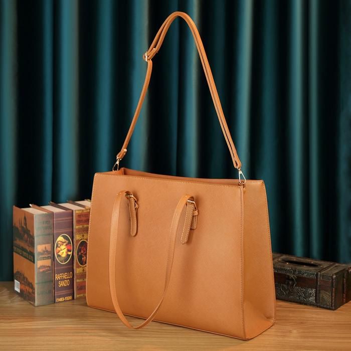 XJYDNCG Sac À Main Femme Cours Sac Ordinateur 15 Pouces Sobre Grand Volume - Marron