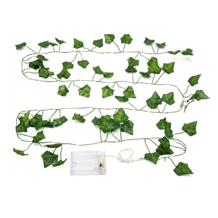 Guirlande lumineuse de 2 m en forme de feuilles 20 LED idéale pour la décoration intérieure les mariages les bureaux et les fête