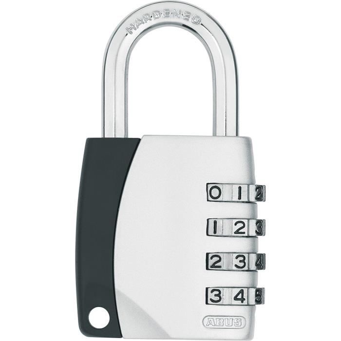 Cadenas à combinaison ABUS 15540 BDFNLI Anse acier Code numérique à trois chiffres personnalisable