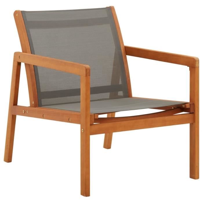 Chaise haute en bois d'eucalyptus FSC solide et confortable