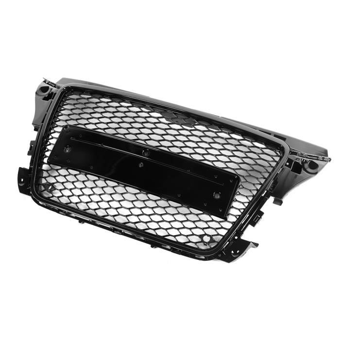 Grille De Capot De Phare Antibrouillard Pour VW Tiguan L 2017-2021 - Compatible OEM 5NG853211/212 - En ABS Noir - 7