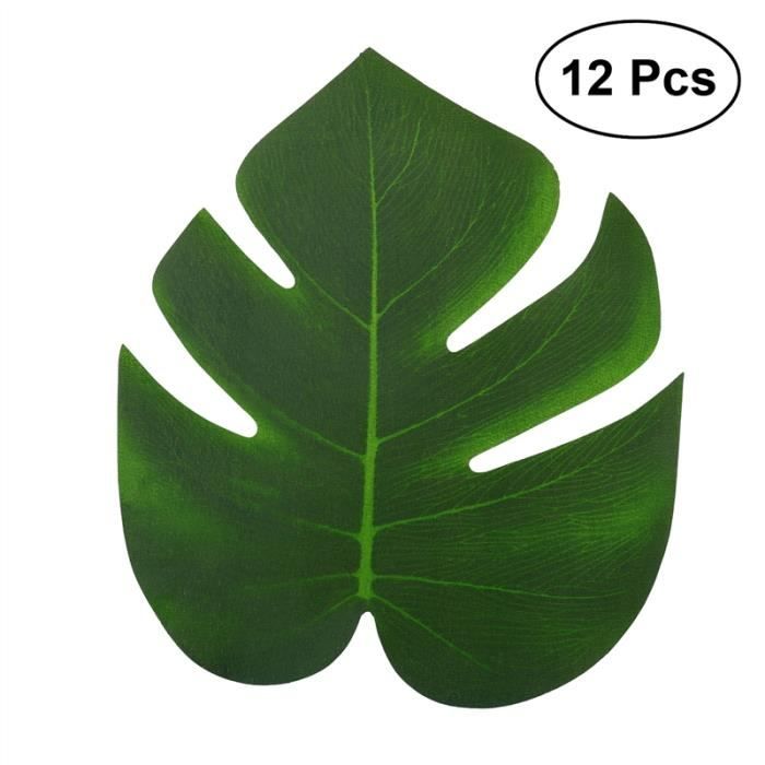 12pcs 20x18cm Feuilles De Palmier Tropicales Artificielles Pour Hawaiian Luau Party Achat Vente Fleur Artificielle Soldes Sur Cdiscount Des Le 20 Janvier Cdiscount