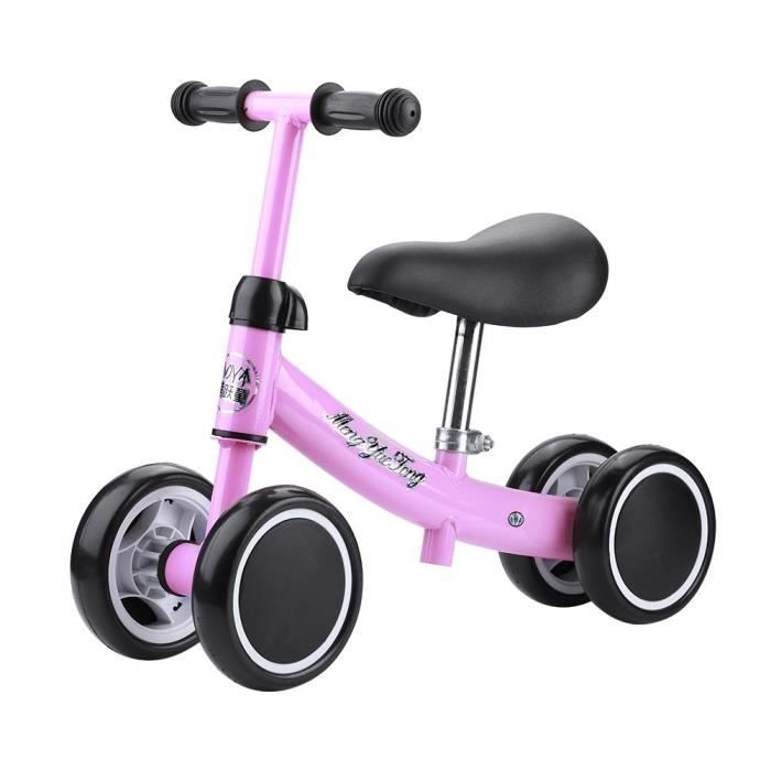 Porteur Mini Petite Draisienne Velo d enfant Equilibre Entrainement Pour 1 2 Ans Bebe sans Pedale ROSE Cdiscount Jeux Jouets