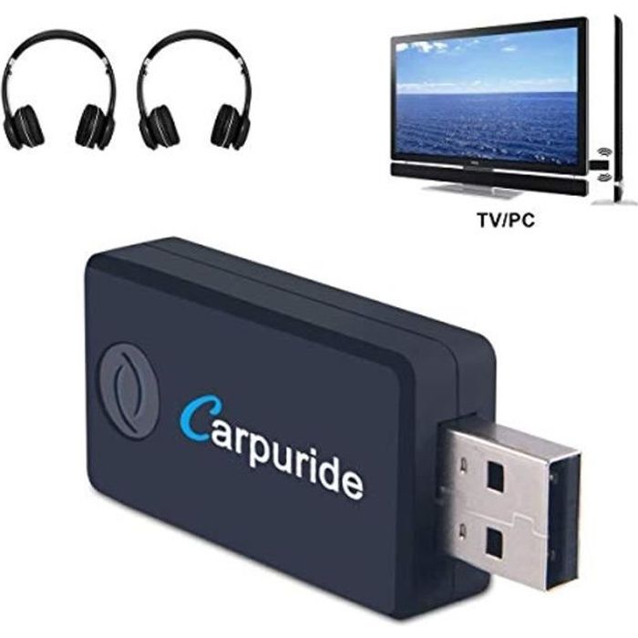 Transmetteur Bluetooth pour TV PC, aptX Faible Latence,(3.5 mm