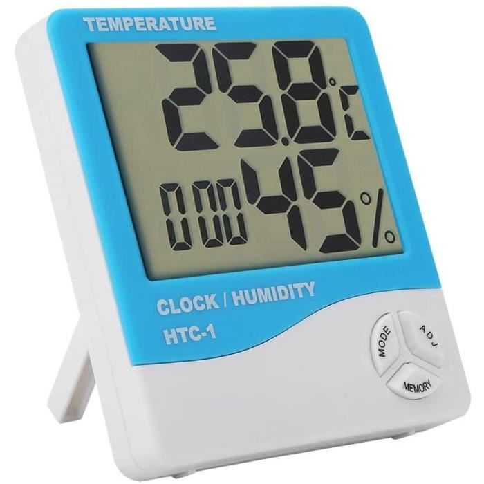 Thermomètre Digital Pour Voiture - Ventouse LCD - Argent - Dimensions 8,9 Cm